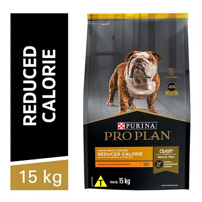Ração Nestlé Purina Cães Pro Plan Adultos Calorias Reduzidas Raças Médias e Gandes 15kg