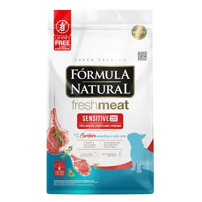 Ração Fórmula Natural Cães Fresh Meat Sensitive Raças Mini e Pequenas 10,1kg