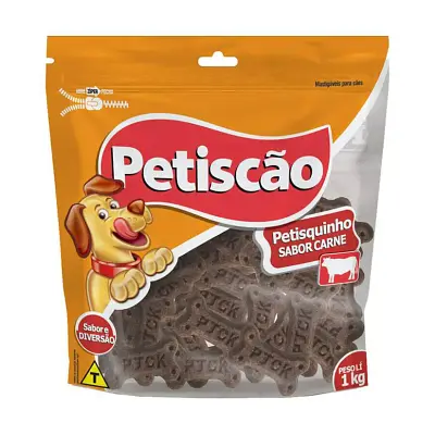 Petisco Cães Petiscao Carne 1Kg