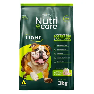 Ração Premiatta Cães Mini Light 3kg
