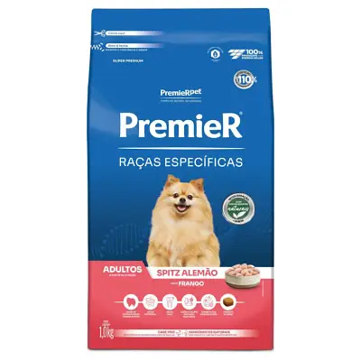 Ração Premier Raças Específicas Cães Adultos Spitz Alemão Frango 1kg