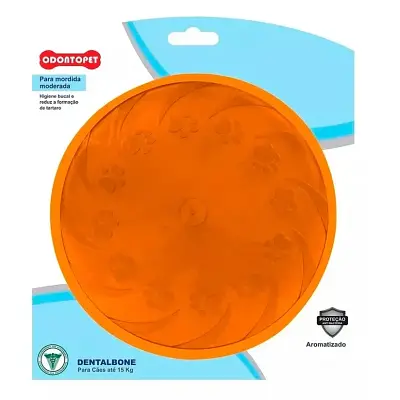 Brinquedo Mordedor Dental Frisbee Cães Odontopet