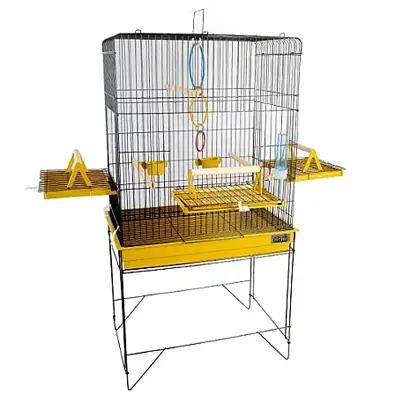 Viveiro Para Calopsita Confort Triplex Jel Plast Black Amarelo