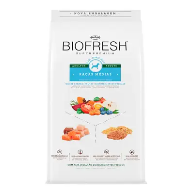 Biofresh Ração Adulto Raças Médias - 3kg