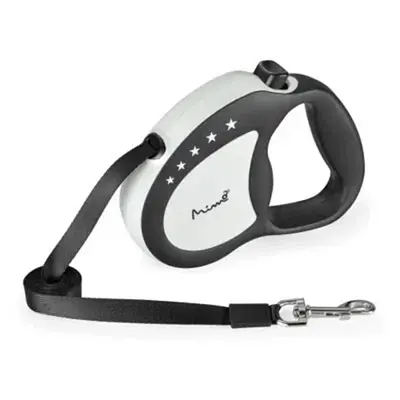 Guia Retrátil Cães Mimo Runner Emborrachada Até 50kg Preto