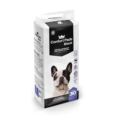 Tapete Higiênico 80x60cm Confort Pads Black 30 Unidades