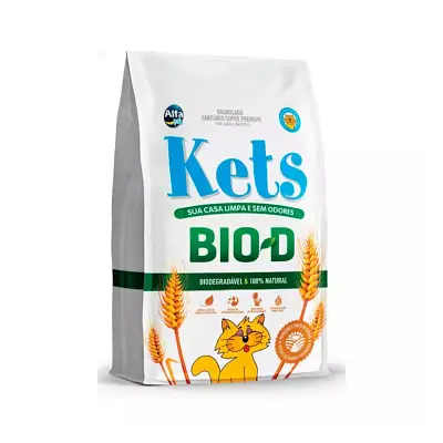 Areia Gatos Higiênica Kets Bio-D 3kg