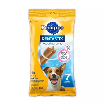 Petisco Pedigree Dentastix Cães Raças Pequenas Cuidado Oral 110g