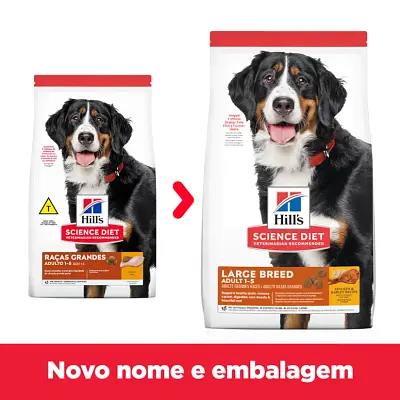 Ração Hills Science Diet Cães Adultos Large Breed 12,02Kg