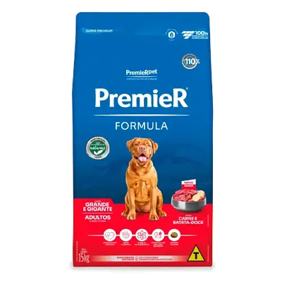 Ração Premier Fórmula Cães Adultos Raças Grandes Carne 15kg