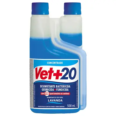 Desinfetante Bactericida Concentrado Vet+20 Lavanda 500ml