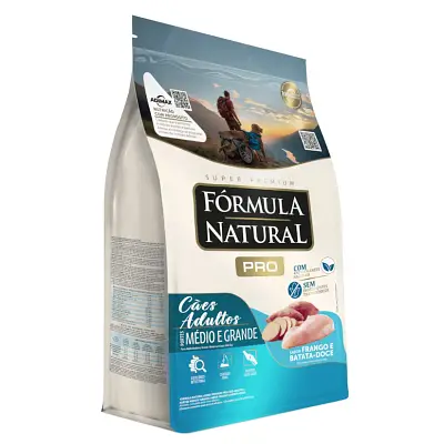 Ração Fórmula Natural Pró Cães Adultos Raças Médias e Grandes 20kg
