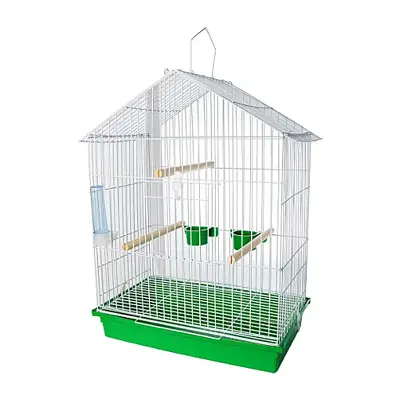 Gaiola Para Calopsita Teto Aramado Jel Plast Verde