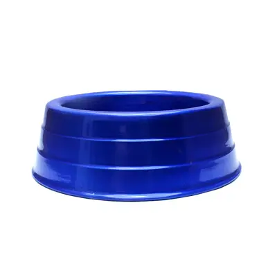 Comedouro Cães Dog Head Alumínio Pesado Colorido Azul Médio 1800ml