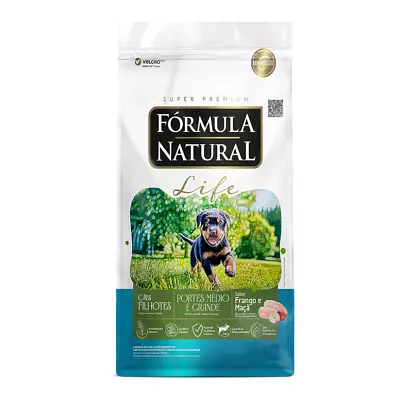 Ração Fórmula Natural Cães Filhotes Raças Médias e Grande 15kg