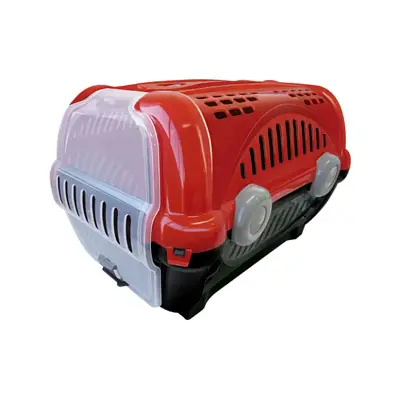 Caixa de Transporte Furacão Pet Luxo Vermelho N2