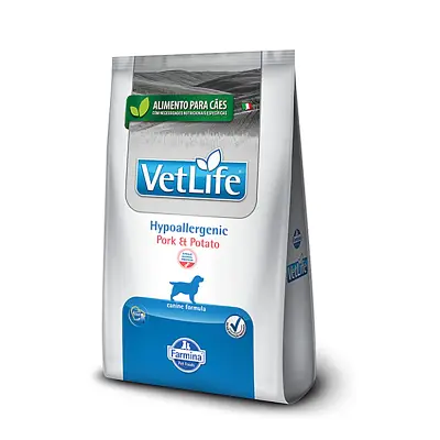 Ração Vet Life Cães Hypoallergenic Porco e Batata 2kg