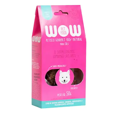 Petisco Para Cães Wow Gourmet Natural Lombinho Desidratado 50g