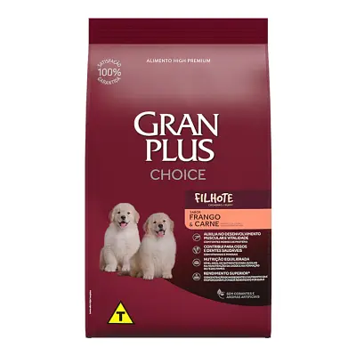 Ração Gran Plus Choice Cães Filhotes Frango e Carne 10,1kg