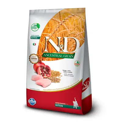 Ração N&D Ancestral Gatos Filhotes Frango 1,5kg