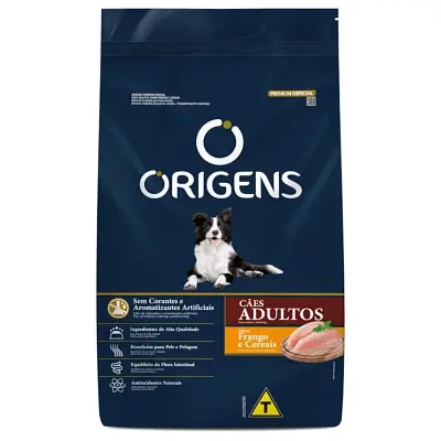 Ração Origens Cães Adultos Frango e Cereais 20kg