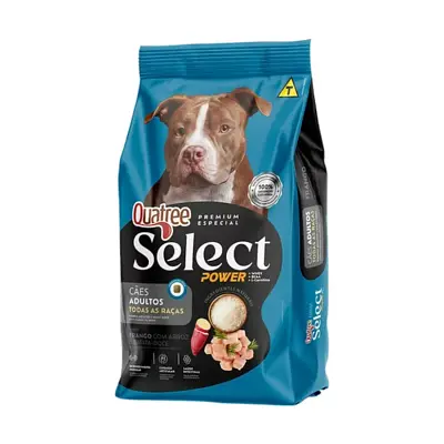Ração Quatree Select Power para Cães Adultos Sabor Frango com Arroz e Batata Doce 15 kg