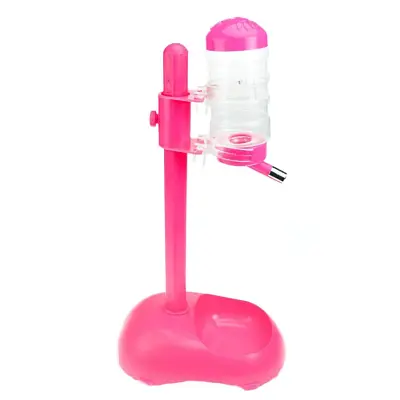 Bebedouro Com Suporte E Comedouro M Rosa Basic Chalesco