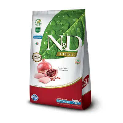 Ração N&D Prime Gatos Adultos Castrados Frango 400g