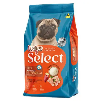 Ração Quatree Select Cães Adultos Raças Pequenas Frango e Arroz - 15kg