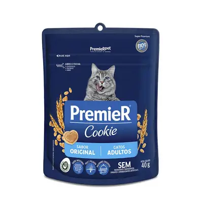 Biscoito Premier Cookie Original Gatos Adultos 40g