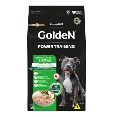 Ração Premier Golden Power Training Cães Adultos Frango e Arroz 15kg