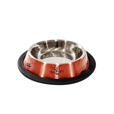 Comedouro Gatos The Pets Inox Laqueado Cobre 150ml