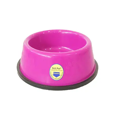Comedouro e Bebedouro Pesado Cães Rosa Tudo Pet 450ml
