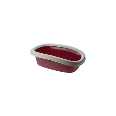 Bandeja Higiênica Com Borda Para Gatos Vermelho Chalesco Tam. 2