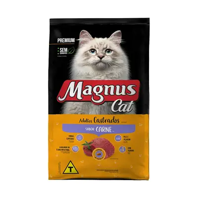 Ração Magnus Premium Gatos Adultos Castrados Carne 2,5kg