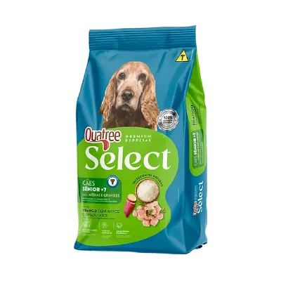 Ração Quatree Select Cães Sênior Raças Médias e Grandes 15kg