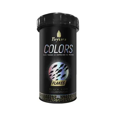 Ração Para Peixes Poytara Colors Flakes Black Line 30g