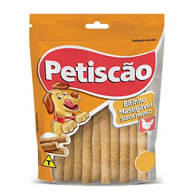 Bifinho Cães Petiscão Tablete Palito Mastigável de Frango 1kg