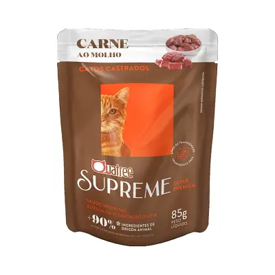 Ração Úmida Quatree para Gatos Supreme Adulto Sabor Carne 85g