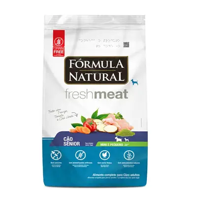 Ração Fórmula Natural Cães Fresh Meat Sênior Raças Mini e Pequenas Sabor Frango 7kg