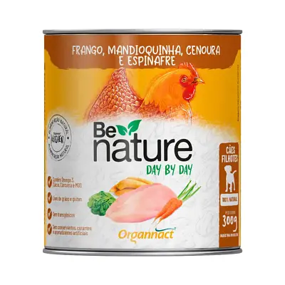 Ração Úmida Frango Organnact Be Nature Day By Day Para Cães Filhotes