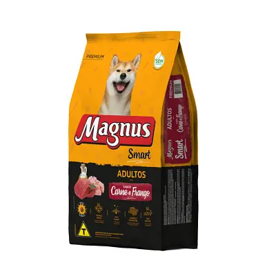 Ração Magnus Premium Smart Cães Adultos Carne/Frango 20kg