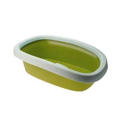Bandeja Higiênica Com Borda Para Gatos Verde Chalesco Tam. 1