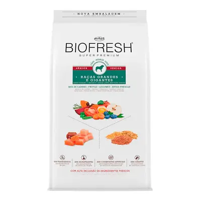 Ração Biofresh Cães Sênior Raças Grandes e Gigantes 3kg