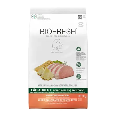 Ração Biofresh Cães Adultos Raças Minis e Pequenas Lombo e Abacaxi 10,1 kg