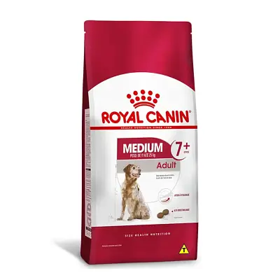 Ração Cães Royal Canin Medum Adultos 7+ 15kg