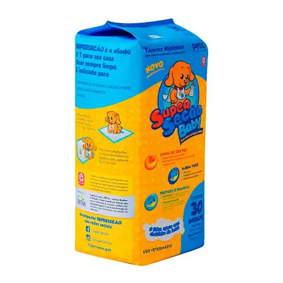 Tapete Higiênico Petix Super Secão Baby Cães com 30 Unidades