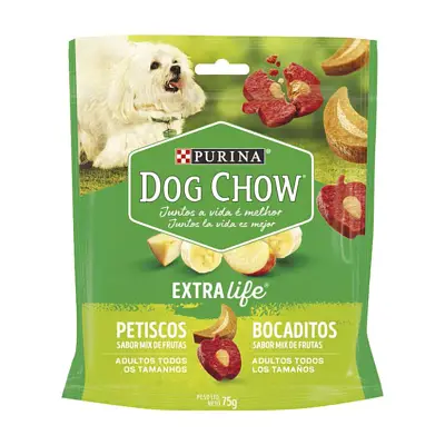 Petisco Nestle Purina Dog Chow Adultos Mix De Frutas 75g
