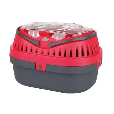 Caixa De Transporte Mini Gulliver Para Hamster Vermelho Chalesco Tam. P