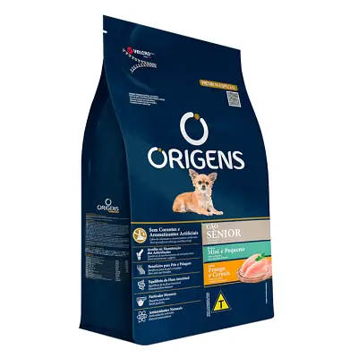 Ração Origens Cães Sênior Racas Mini e Pequenas 1kg